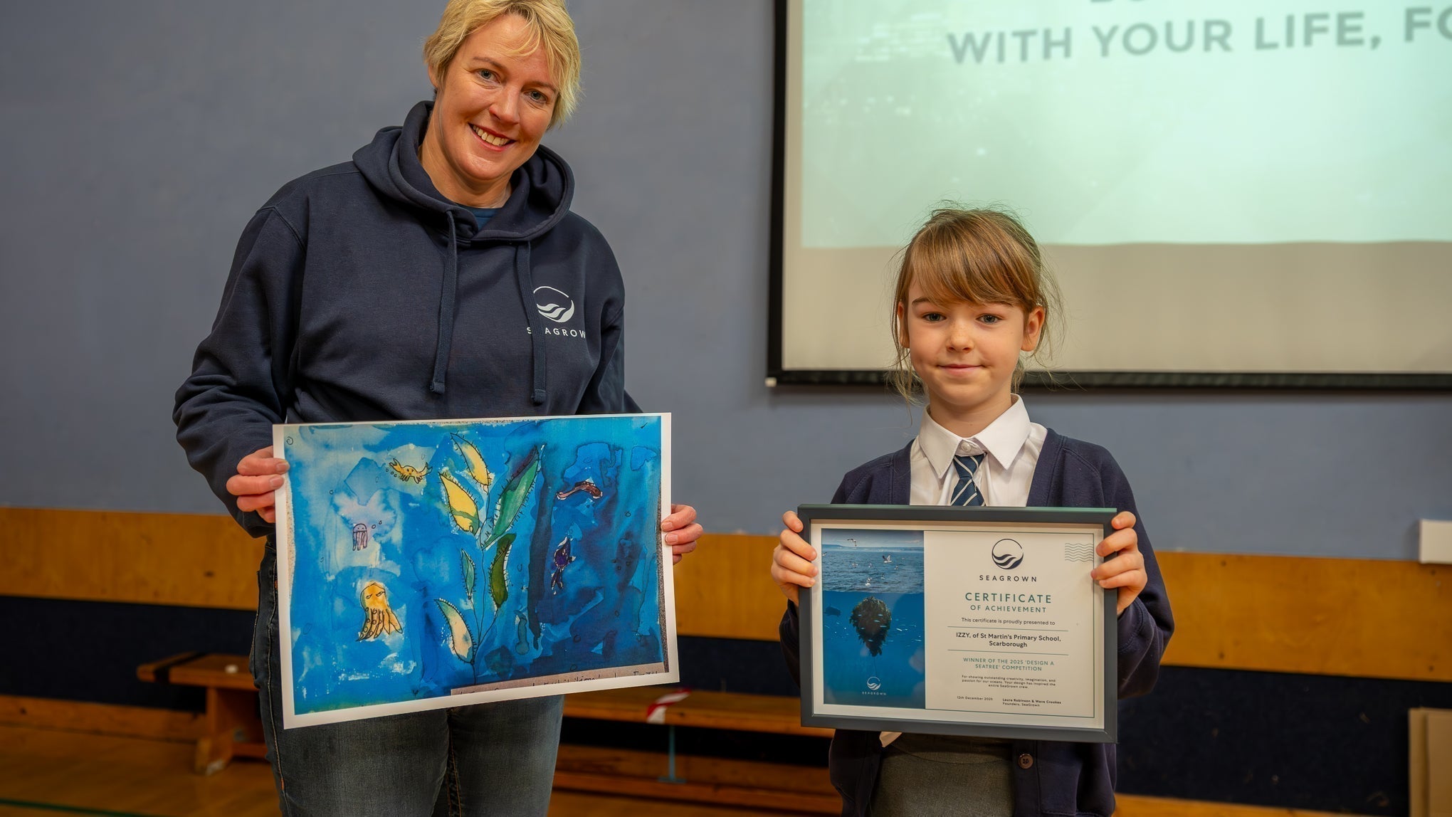 The Seaweed Exhibition: Local Pupil Wins SeaGrown’s ‘Design a SeaTree’ Challenge
